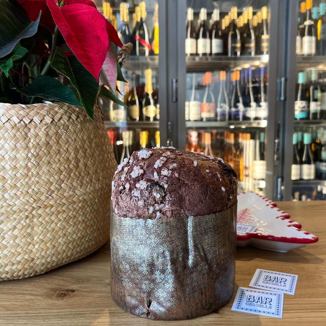 Un panettone en Bar Cassalla.